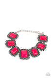 Retro Rodeo - Pink Bracelet - Paparazzi Accessories Bracelet Bedazzle Me Pretty Mobile Fashion Boutique