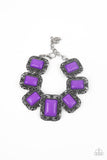 Retro Rodeo - Purple Bracelet - Paparazzi Accessories Bracelet Bedazzle Me Pretty Mobile Fashion Boutique