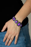 Retro Rodeo - Purple Bracelet - Paparazzi Accessories Bracelet Bedazzle Me Pretty Mobile Fashion Boutique