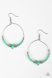 Retro Rural - Green Earrings - Paparazzi Accessories Earrings Bedazzle Me Pretty Mobile Fashion Boutique
