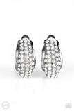 Revenue Avenue - Black Clip-On Earrings - Paparazzi Accessories Clip-On Earrings Bedazzle Me Pretty Mobile Fashion Boutique