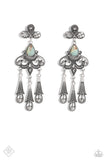 Revered Rustic - Blue Post Earrings - Paparazzi Accessories Post Earrings Bedazzle Me Pretty Mobile Fashion Boutique