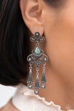 Revered Rustic - Blue Post Earrings - Paparazzi Accessories Post Earrings Bedazzle Me Pretty Mobile Fashion Boutique