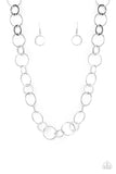 Revolutionary Radiance - Silver Necklace - Paparazzi Accessories Necklace Bedazzle Me Pretty Mobile Fashion Boutique