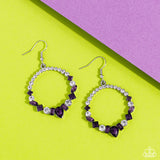 Revolutionary Refinement - Purple Earrings - Paparazzi Accessories Earrings Bedazzle Me Pretty Mobile Fashion Boutique