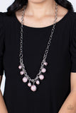 Revolving Refinement - Pink Necklace - Paparazzi Accessories Necklace Bedazzle Me Pretty Mobile Fashion Boutique