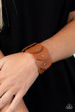 Rhapsodic Roundup - Brown Bracelet - Paparazzi Accessories Bracelet Bedazzle Me Pretty Mobile Fashion Boutique
