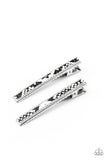 Rhinestone Jungle - Black Hair Clip - Paparazzi Accessories Hair Clip Bedazzle Me Pretty Mobile Fashion Boutique