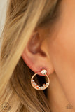 Rich Blitz - Copper Earrings - Paparazzi Accessories Earrings Bedazzle Me Pretty Mobile Fashion Boutique