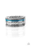 Rich Rogue - Blue Ring - Paparazzi Accessories Ring Bedazzle Me Pretty Mobile Fashion Boutique