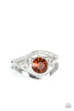 Rich With Richness - Brown Ring - Paparazzi Accessories Ring Bedazzle Me Pretty Mobile Fashion Boutique