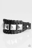 Riders Rally - Black Bracelet - Paparazzi Accessories Bracelet Bedazzle Me Pretty Mobile Fashion Boutique