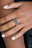 Right On TREK - Green Ring - Paparazzi Accessories Ring Bedazzle Me Pretty Mobile Fashion Boutique