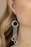 Right Under Your NOISE - Silver Earrings - Paparazzi Accessories Earrings Bedazzle Me Pretty Mobile Fashion Boutique