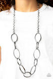 Ring Bling - Black Necklace - Paparazzi Accessories Necklace Bedazzle Me Pretty Mobile Fashion Boutique