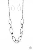 Ring Bling - Black Necklace - Paparazzi Accessories Necklace Bedazzle Me Pretty Mobile Fashion Boutique