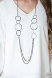 Ring In The Radiance - Black Necklace - Paparazzi Accessories Necklace Bedazzle Me Pretty Mobile Fashion Boutique