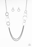 Ring In The Radiance - Black Necklace - Paparazzi Accessories Necklace Bedazzle Me Pretty Mobile Fashion Boutique