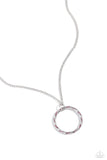 RING It Back - Pink Necklace - Paparazzi Accessories Necklace Bedazzle Me Pretty Mobile Fashion Boutique