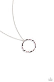RING It Back - Purple Necklace - Paparazzi Accessories Necklace Bedazzle Me Pretty Mobile Fashion Boutique