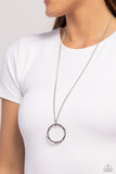 RING It Back - Purple Necklace - Paparazzi Accessories Necklace Bedazzle Me Pretty Mobile Fashion Boutique