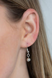 Ring Leader Radiance - Silver Necklace - Paparazzi Accessories Necklace Bedazzle Me Pretty Mobile Fashion Boutique