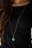Rio Rancho Resplendence - Blue Necklace - Paparazzi Accessories Necklace Bedazzle Me Pretty Mobile Fashion Boutique