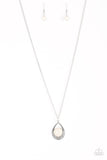 Rio Rancho Resplendence - White Necklace - Paparazzi Accessories Necklace Bedazzle Me Pretty Mobile Fashion Boutique