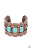 Rio Rancho Retreat - Copper Bracelet - Paparazzi Accessories Bracelet Bedazzle Me Pretty Mobile Fashion Boutique