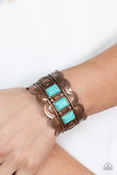 Rio Rancho Retreat - Copper Bracelet - Paparazzi Accessories Bracelet Bedazzle Me Pretty Mobile Fashion Boutique