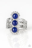 Rio Trio - Blue Ring - Paparazzi Accessories Ring Bedazzle Me Pretty Mobile Fashion Boutique