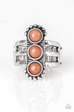 Rio Trio - Orange Ring - Paparazzi Accessories Ring Bedazzle Me Pretty Mobile Fashion Boutique