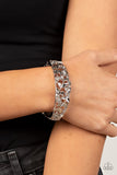 Ripe for the Picking - White Bracelet - Paparazzi Accessories Bracelet Bedazzle Me Pretty Mobile Fashion Boutique