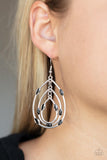 Rippling Rapport - Black Earrings - Paparazzi Accessories Earrings Bedazzle Me Pretty Mobile Fashion Boutique