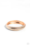 Rippling Reunion - Rose Gold Bracelet - Paparazzi Accessories Bracelet Bedazzle Me Pretty Mobile Fashion Boutique