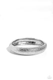 Rippling Reunion - Silver Bracelet - Paparazzi Accessories Bracelet Bedazzle Me Pretty Mobile Fashion Boutique