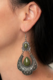 Rise and Roam - Green Earrings - Paparazzi Accessories Earrings Bedazzle Me Pretty Mobile Fashion Boutique