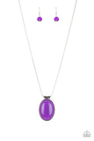 Rising Stardom - Purple Necklace - Paparazzi Accessories Necklace Bedazzle Me Pretty Mobile Fashion Boutique