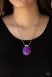Rising Stardom - Purple Necklace - Paparazzi Accessories Necklace Bedazzle Me Pretty Mobile Fashion Boutique