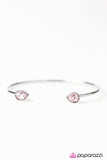 Risk of Rain - Pink Bracelet - Paparazzi Accessories Bracelet Bedazzle Me Pretty Mobile Fashion Boutique