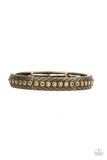 Risk-Taking Twinkle - Brass Bracelet - Paparazzi Accessories Bracelet Bedazzle Me Pretty Mobile Fashion Boutique