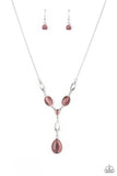 Ritzy Refinement - Purple Necklace - Paparazzi Accessories Necklace Bedazzle Me Pretty Mobile Fashion Boutique