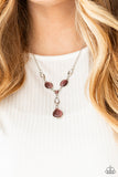 Ritzy Refinement - Purple Necklace - Paparazzi Accessories Necklace Bedazzle Me Pretty Mobile Fashion Boutique