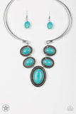 River Ride - Blue Necklace - Paparazzi Accessories Necklace Bedazzle Me Pretty Mobile Fashion Boutique