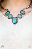 River Ride - Blue Necklace - Paparazzi Accessories Necklace Bedazzle Me Pretty Mobile Fashion Boutique