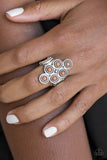 River Rock Rhythm - Brown Ring - Paparazzi Accessories Ring Bedazzle Me Pretty Mobile Fashion Boutique