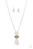 Riverside Respite - Silver Necklace - Paparazzi Accessories Necklace Bedazzle Me Pretty Mobile Fashion Boutique