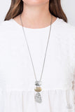 Riverside Respite - Silver Necklace - Paparazzi Accessories Necklace Bedazzle Me Pretty Mobile Fashion Boutique
