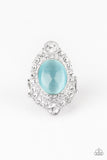Riviera Royalty - Blue Ring - Paparazzi Accessories Ring Bedazzle Me Pretty Mobile Fashion Boutique