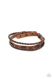 Road Cruise - Brass Bracelet - Paparazzi Accessories Bracelet Bedazzle Me Pretty Mobile Fashion Boutique